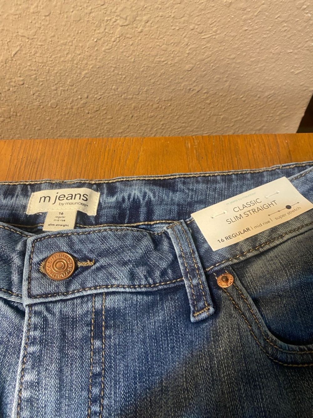 m jeans Classic Slim Straight Women's Jeans in Blue